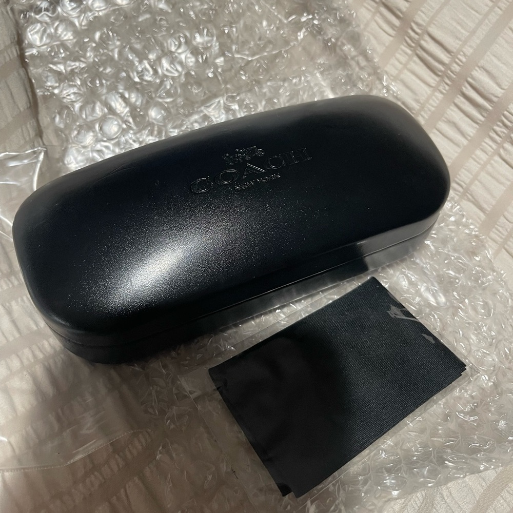 Black Coach Eyeglass/Sunglass Hard Clamshell Case